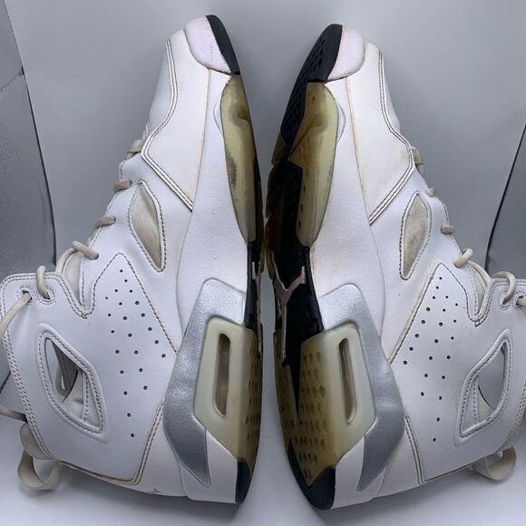Air Jordan Flight Club '91 White Metallic Silver Men's‎ Size 11 DH5424-100 - Picture 6 of 8